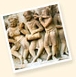 Sculptures in Khajuraho